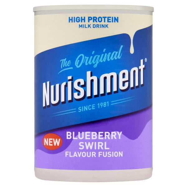 Nurishment The Original Blueberry Swirl Flavour Fusion Milk Drink 400g, front of pack