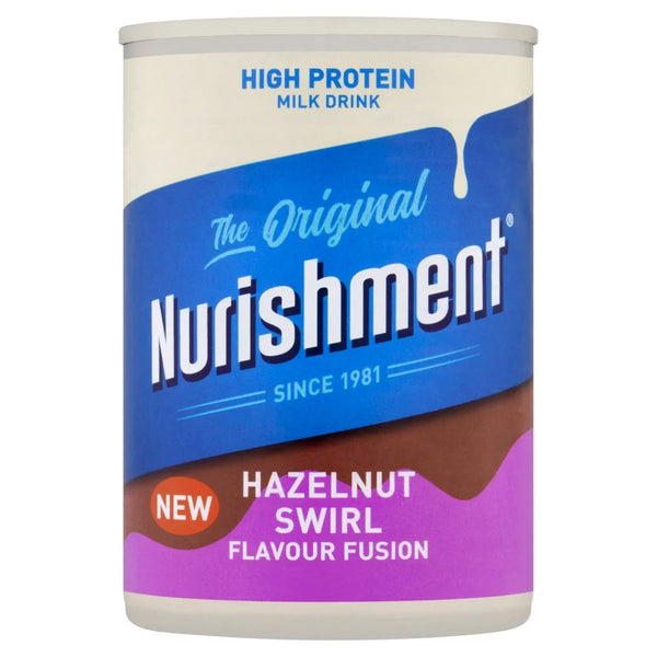 Nurishment The Original Hazelnut Swirl Flavour Fusion Milk Drink 400g, front of pack