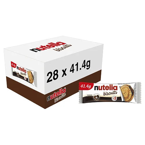 Nutella Biscuits 3 biscuit pack, front of pack