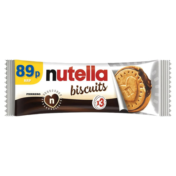 Nutella Crunchy Biscuits Filled with Nutella 3 Pieces, front of pack