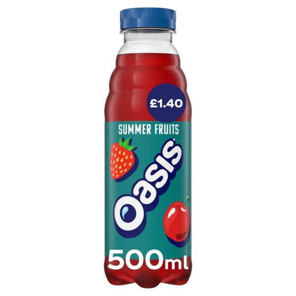 Oasis Summer Fruits 500ml, front of pack