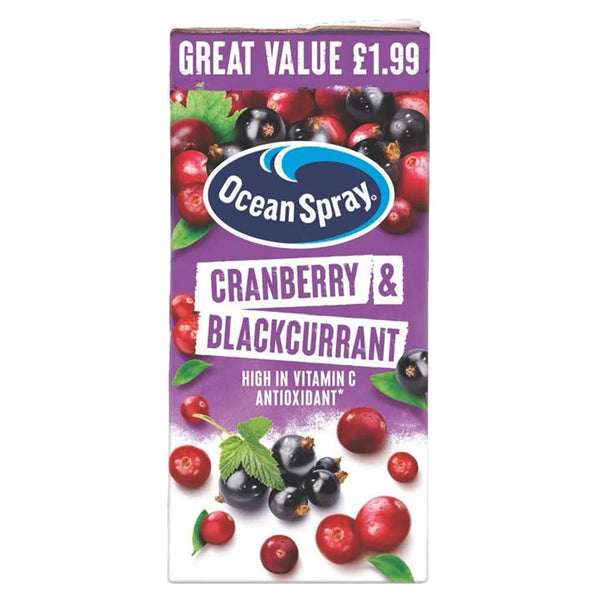 Ocean Spray Cranberry & Blackcurrant Juice 1 Litre, front of pack
