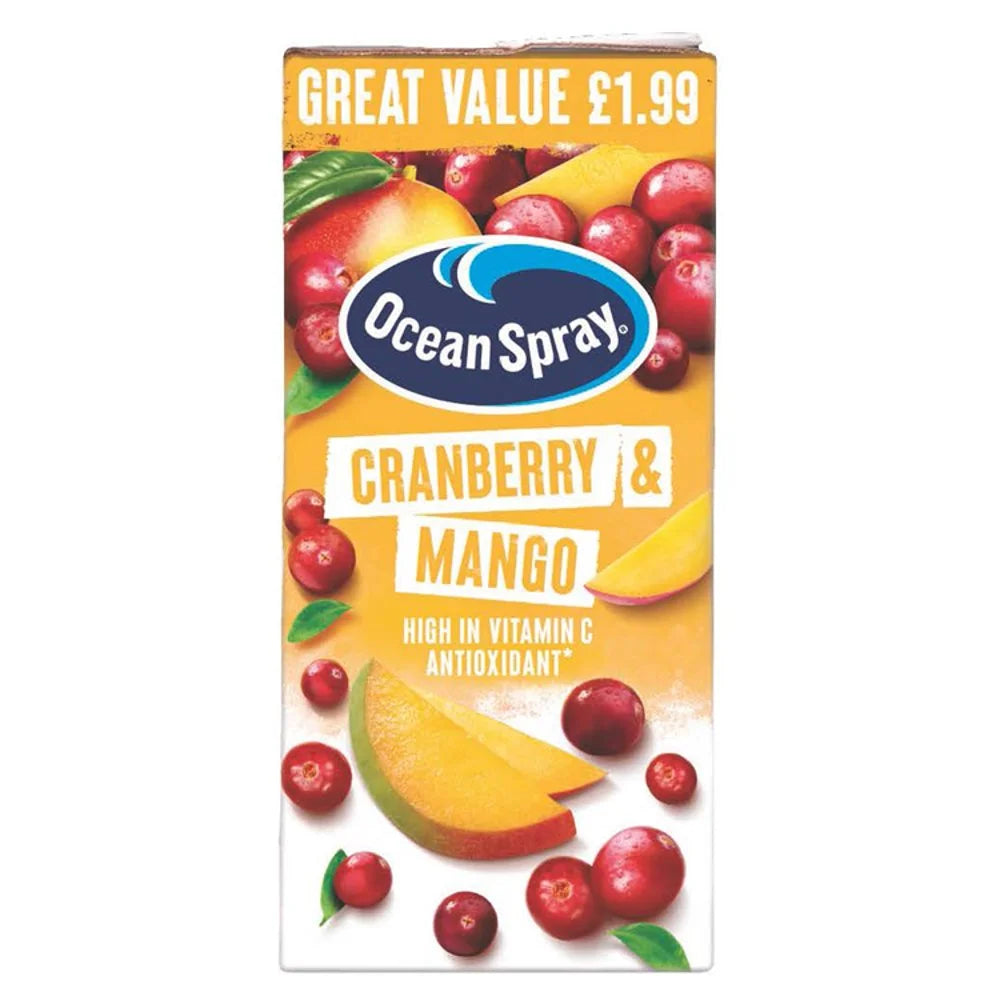 Ocean Spray Cranberry & Mango Juice Drink 1 Litre, front of pack