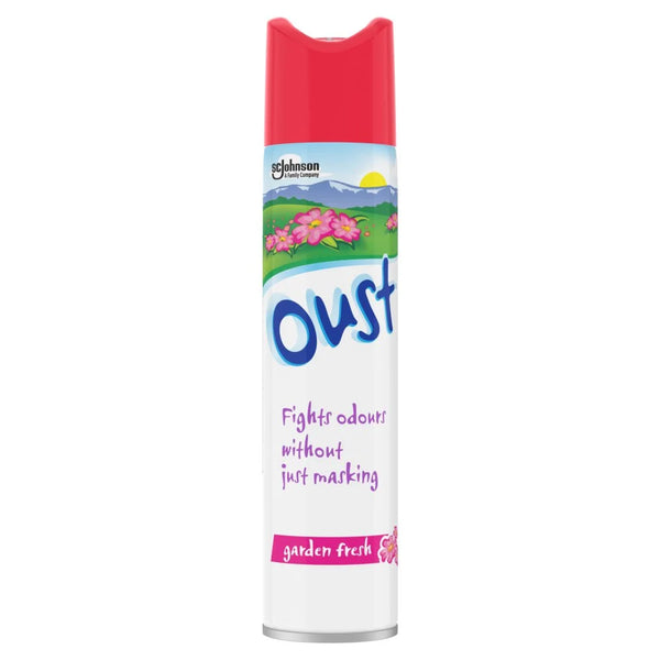 Oust Garden Fresh Odour Eliminator Aerosol 300ml, front of pack