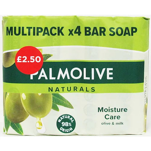 Palmolive Bar Soap Moist 4 Pack, front of pack