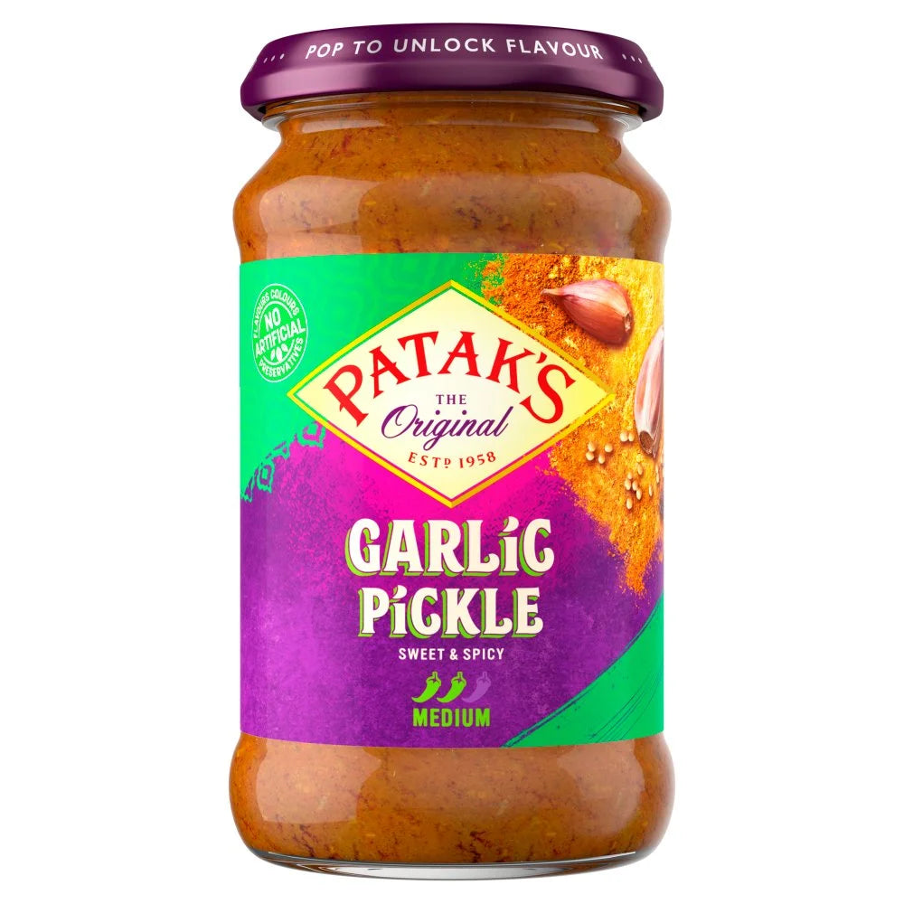 Patak's Garlic Pickle 300g, front of pack