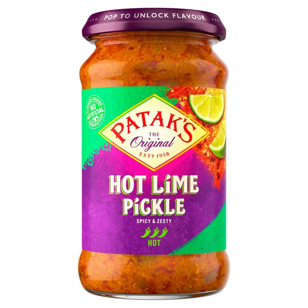 Patak's Hot Lime Pickle 283g, front of pack
