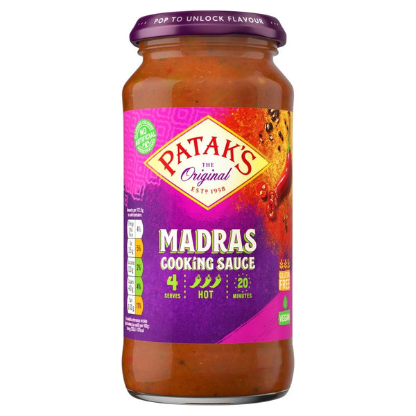 Patak's Madras Curry Sauce 450g, front of pack
