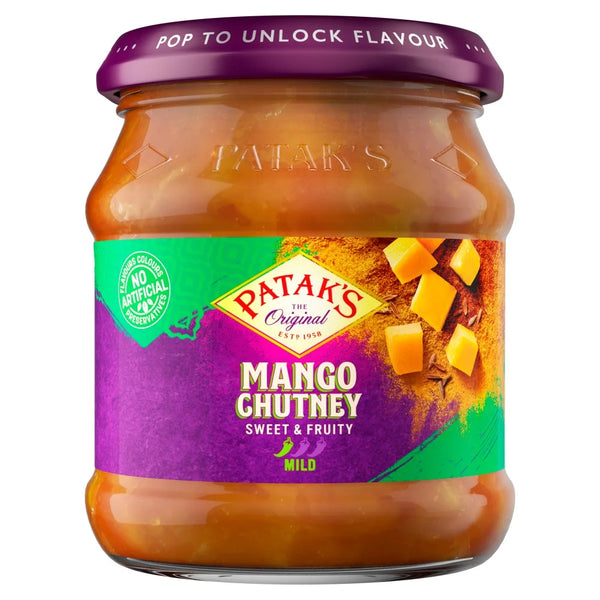 Patak's Mango Chutney 340g, front of pack