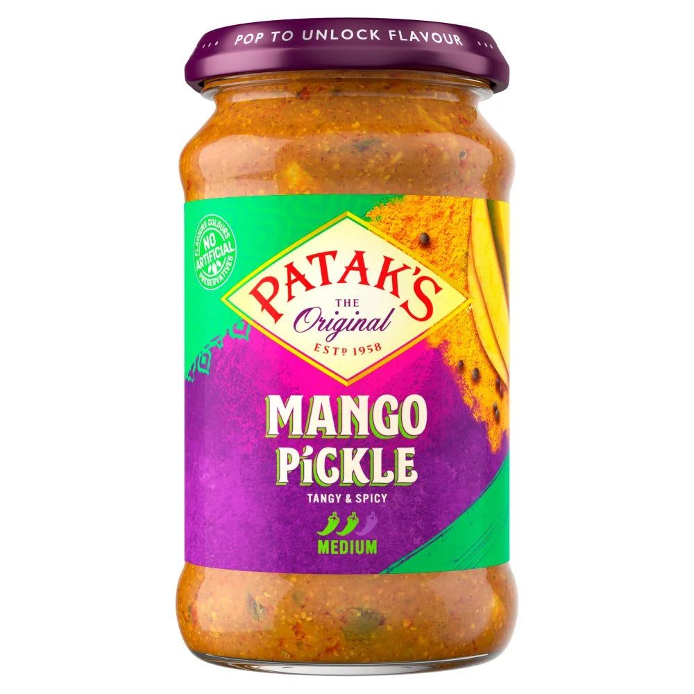 Patak's Mango Pickle 283g, front of pack