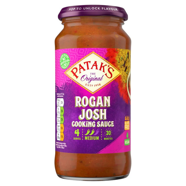 Patak's Rogan Josh Curry Sauce 450g, front of pack