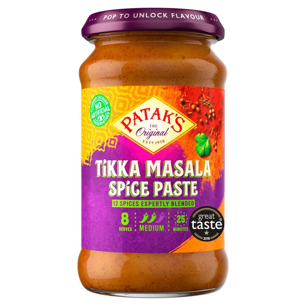 Patak's Tikka Masala Curry Spice Paste 283g, front of pack