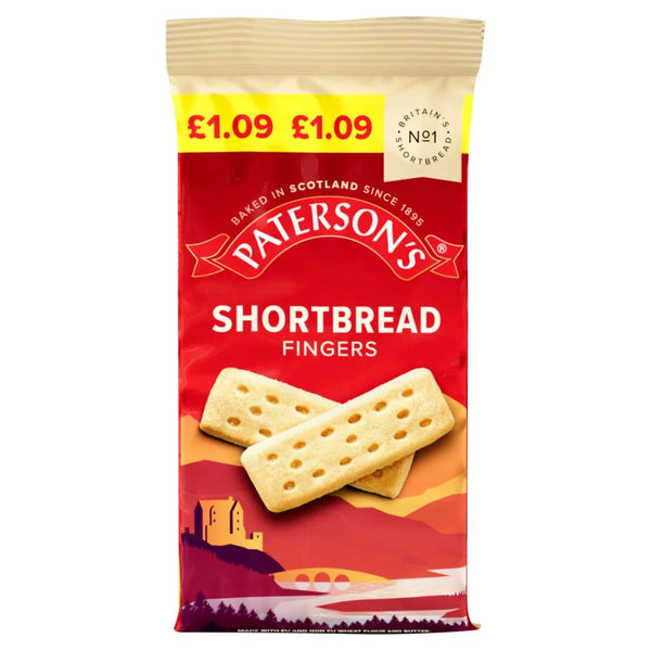 Paterson's Shortbread Fingers 150g, front of pack