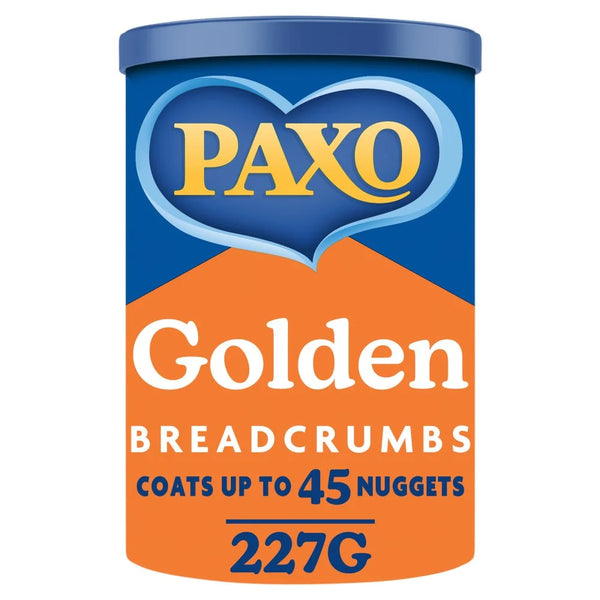 Paxo Golden Breadcrumbs 227g drum, front of pack