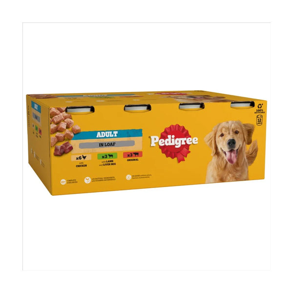Pedigree Adult Mixed Selection in Loaf 12 x 400g, front of pack