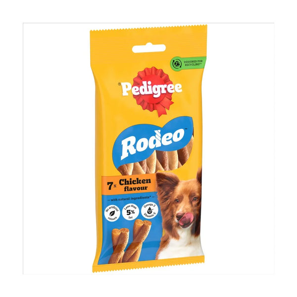 Pedigree Rodeo Chicken Dog Treats, 7 sticks, front of pack