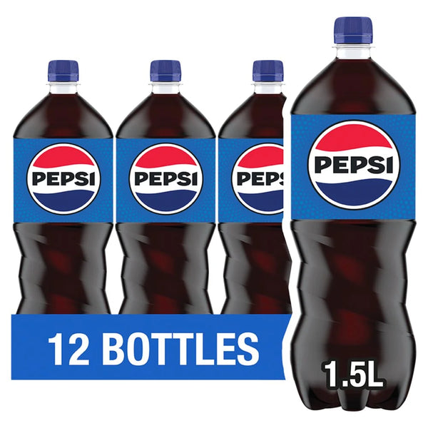 Pepsi Cola 1.5 Litre Bottle, front of pack