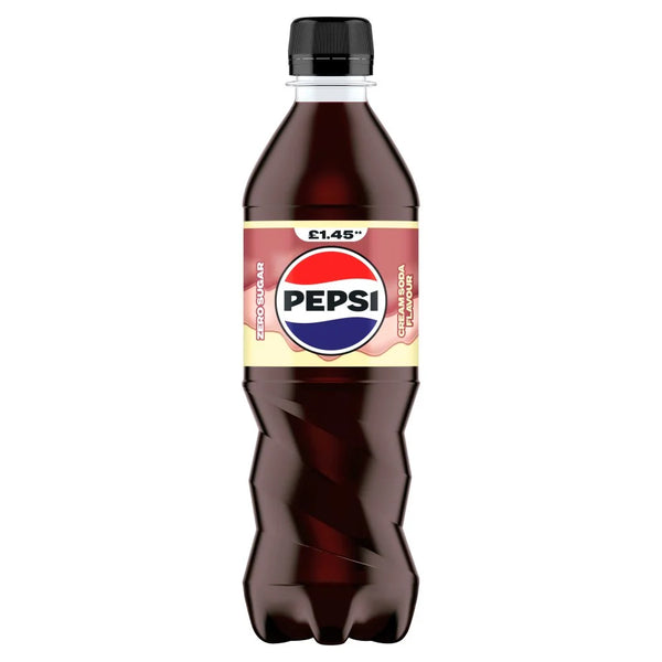 Pepsi Cola Cream Soda Flavour 500ml bottle, front of pack