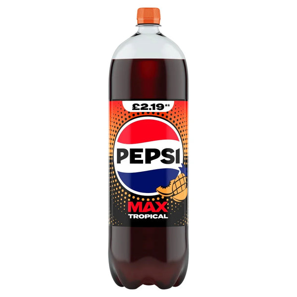 Pepsi Max Tropical 2L, front of pack
