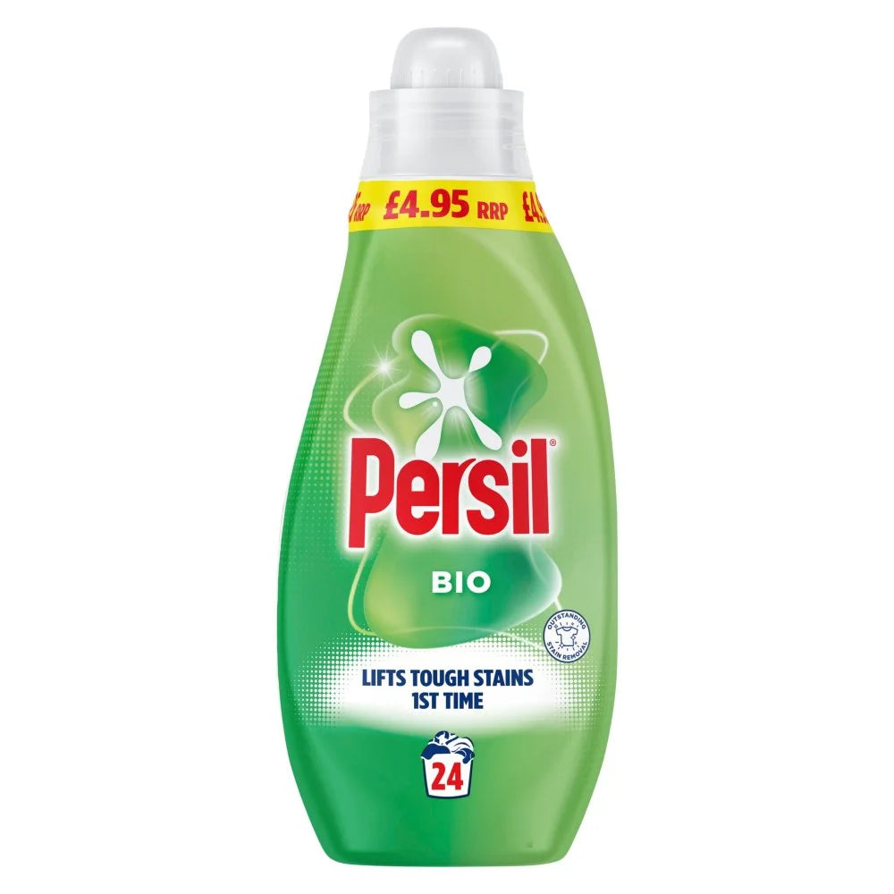 Persil Bio Washing Liquid 648ml bottle, front of pack