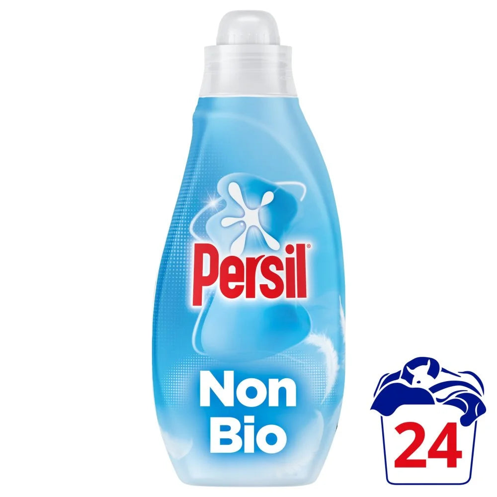 Persil Non Bio Washing Liquid 648ml bottle, front of pack