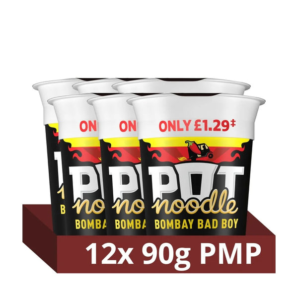 Pot Noodle Bombay Bad Boy 90g, front of pack