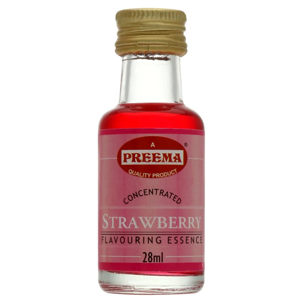 Preema Concentrated Strawberry Flavouring Essence 28ml, front of pack
