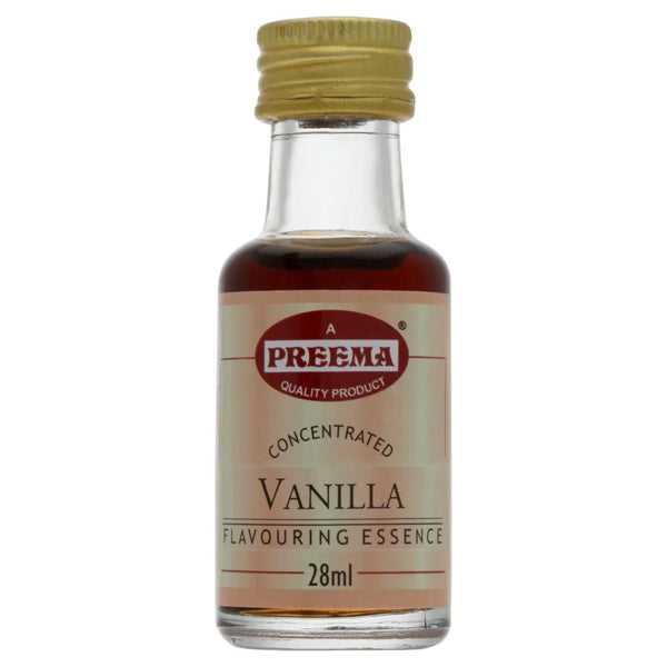 Preema Concentrated Vanilla Flavouring Essence 28ml, front of pack
