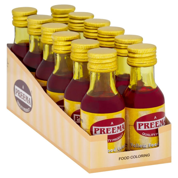 Preema Yellow Food Colouring 28ml, front of pack