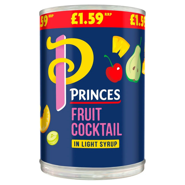 Princes Fruit Cocktail in Light Syrup 410g, front of pack