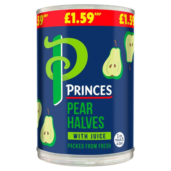 Princes Pear Halves with Juice 410g, front of pack
