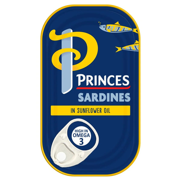 Princes Sardines in Sunflower Oil 120g, front of pack