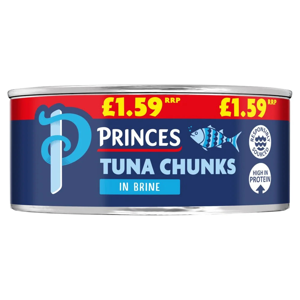 Princes Tuna Chunks in Brine 145g, front of pack