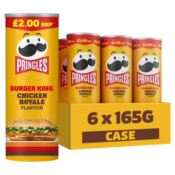 Pringles Burger King Chicken Royale sharing crisps 165g, front of pack