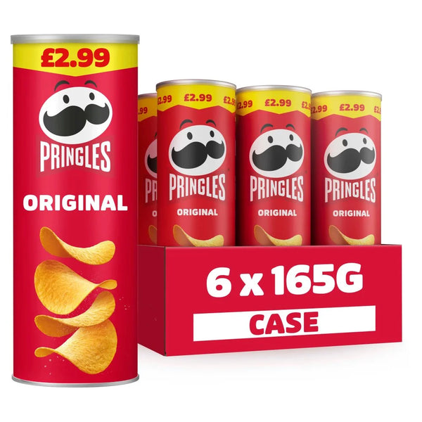Pringles Original Sharing Crisps 165g, front of pack