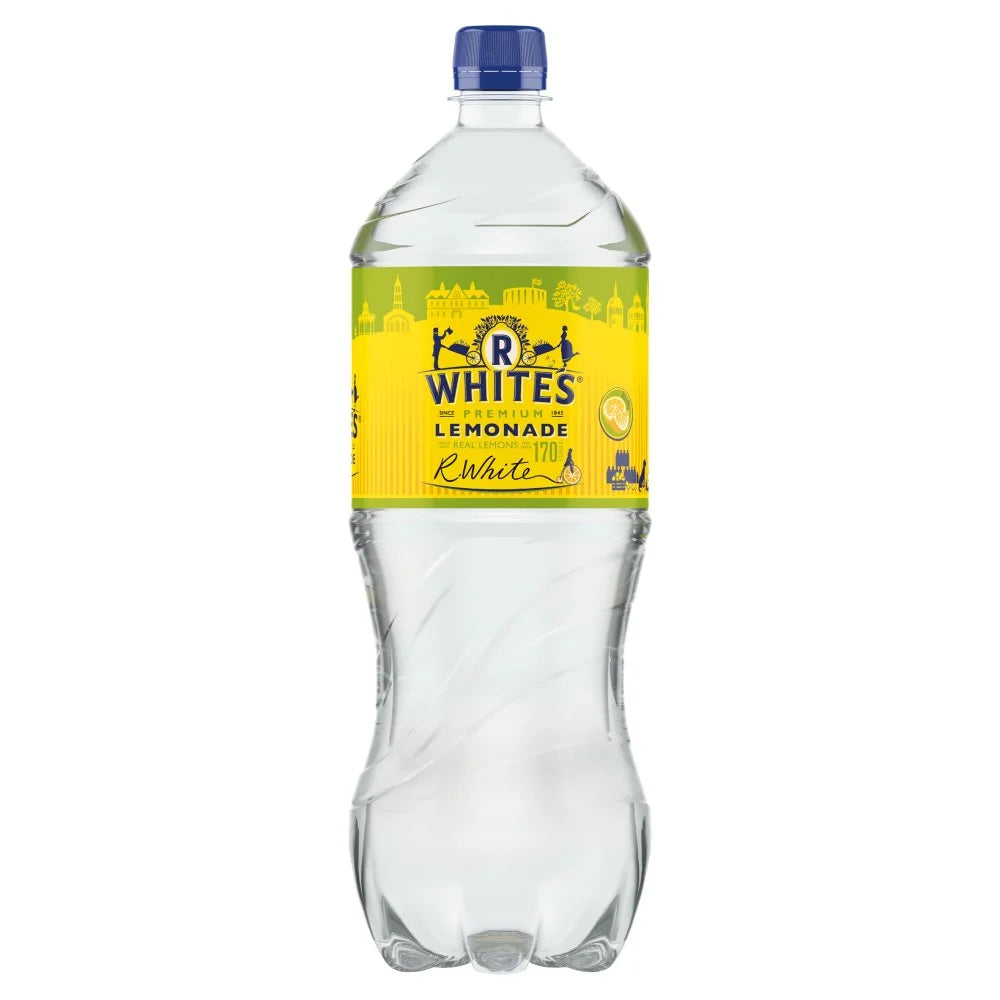 R. White's Lemonade 1.5L Bottle, front of pack