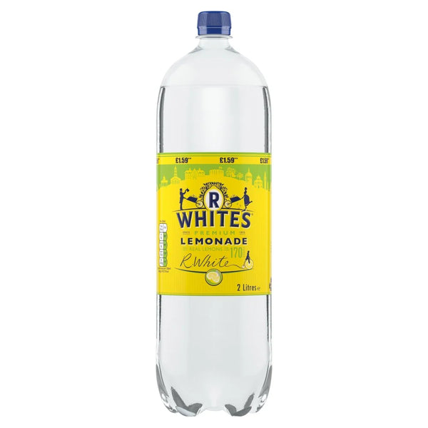 R White's Premium Lemonade 2 Litres, front of pack
