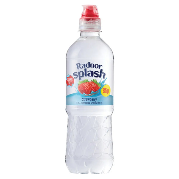 Radnor Splash Strawberry Still Flavoured Spring Water 500ml, front of pack