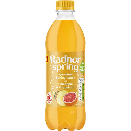 Radnor Spring Pineapple and Grapefruit 500ml, front of pack