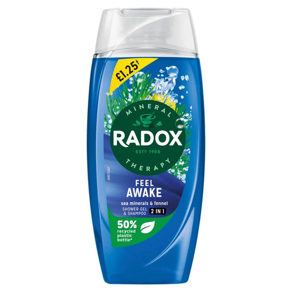 Radox Mineral Therapy Body Wash Feel Awake 225ml, front of pack