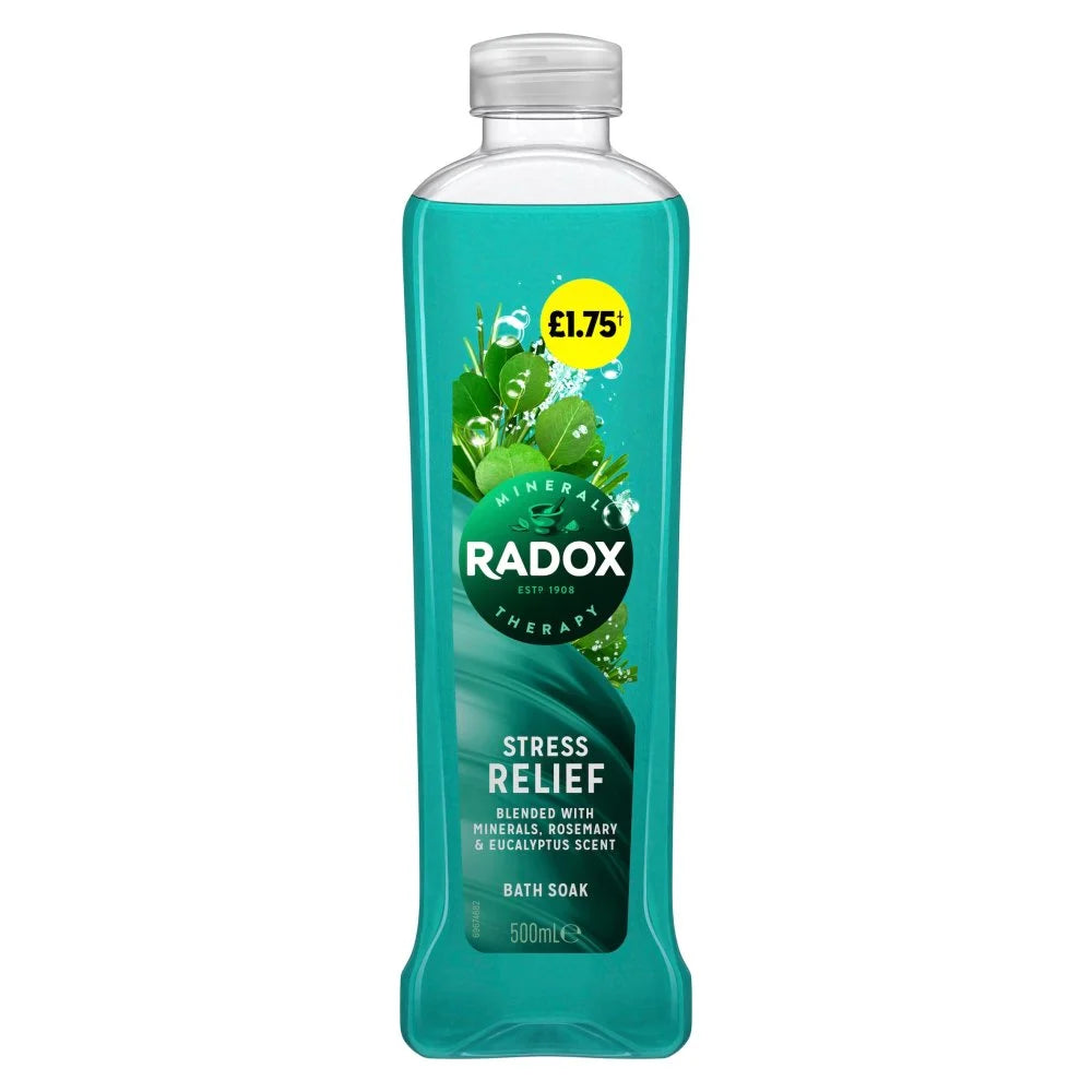Radox Mineral Therapy Stress Relief Bath Soak 500ml, front of pack