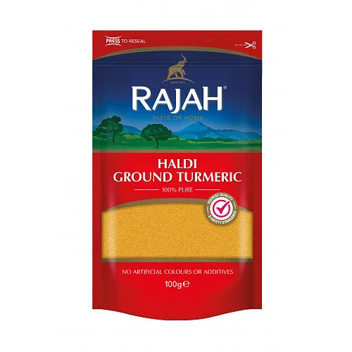Rajah Haldi Turmeric 100g, front of pack