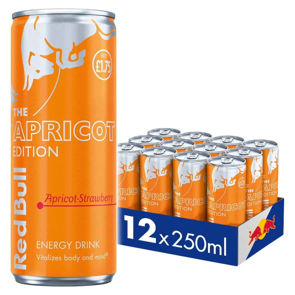 Red Bull Apricot Edition 250ml, front of pack