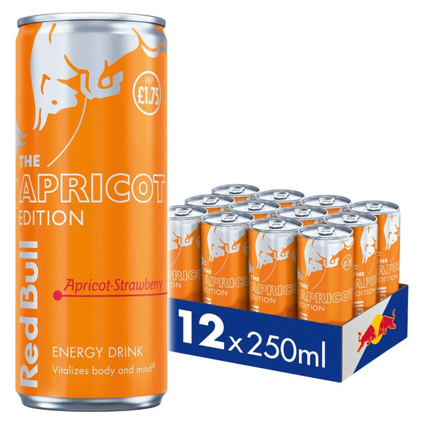 Red Bull Apricot Edition 250ml, front of pack