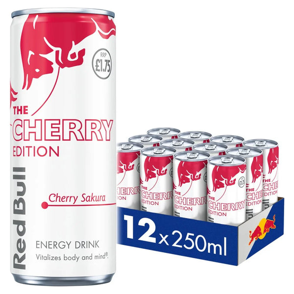 Red Bull Spring Edition Cherry Sakura Energy Drink 250ml, front of pack