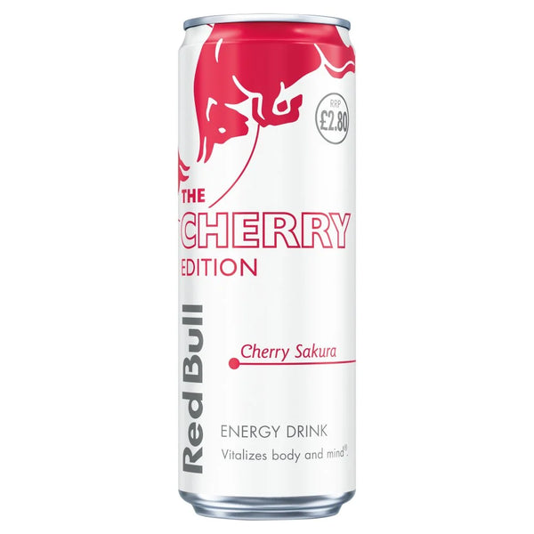 Red Bull Spring Edition Cherry Sakura energy drink 473ml, front of pack