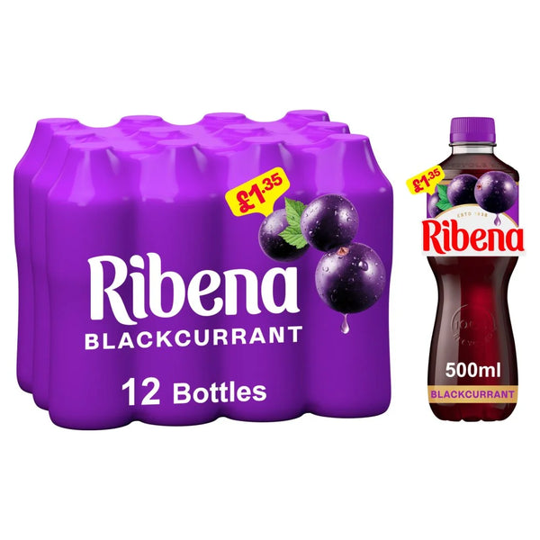 Ribena Blackcurrant Juice Drink 500ml, front of pack