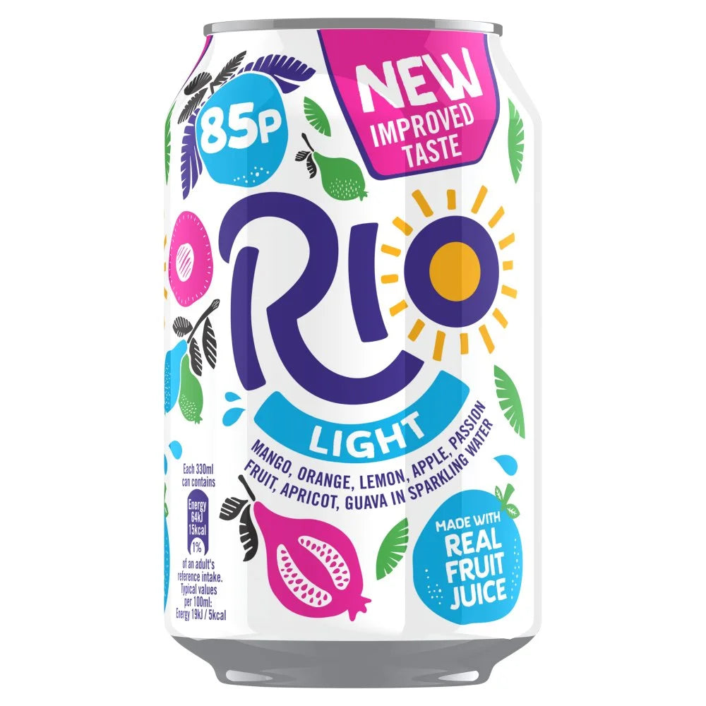 Rio Light 330ml can, front of pack