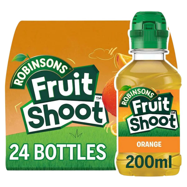 Robinsons Fruit Shoot Orange kids juice drink 200ml, front of pack