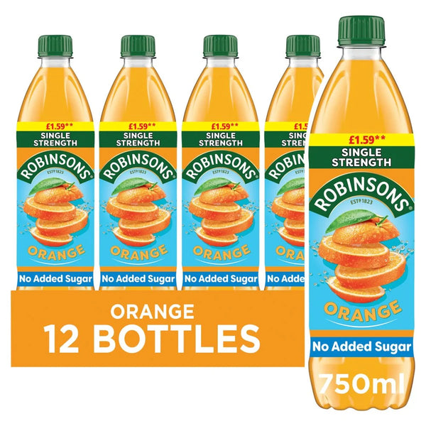 Robinsons Orange No Added Sugar Squash 750ml, front of pack